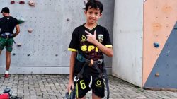 Panjat tebing sampit diminati anak sejak dini